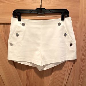 Ramy Brook Drew Mini Short in Ivory. Size 6.